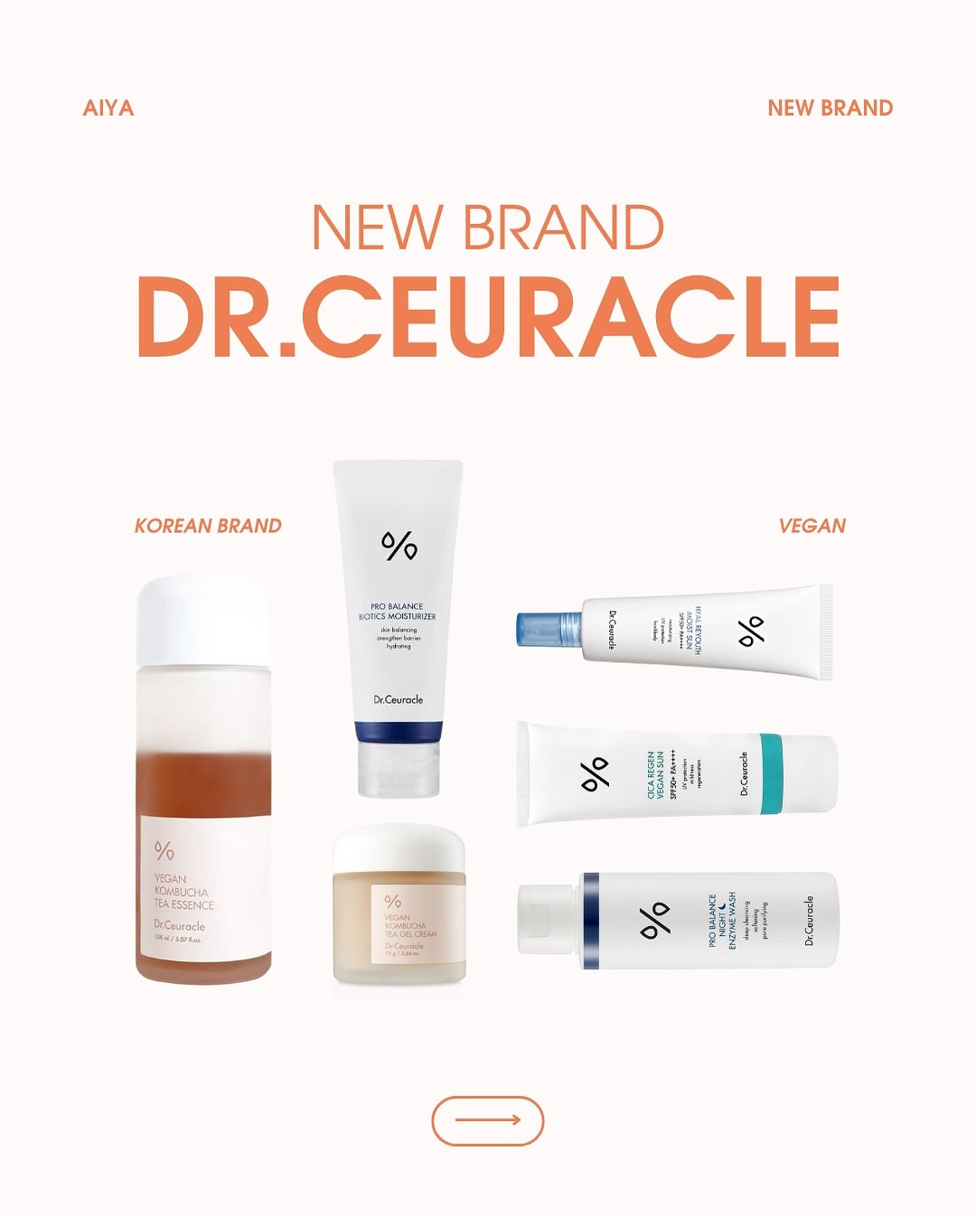 NEW at Aiya: Dr. Ceuracle — Where Dermatology Meets Plant Science 🧡