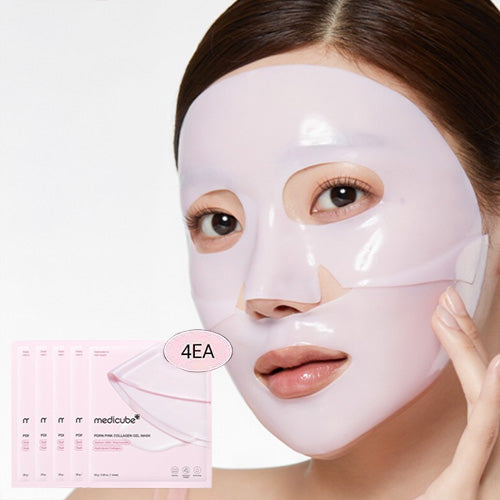Masque gel au collagène rose Medicube Pdrn