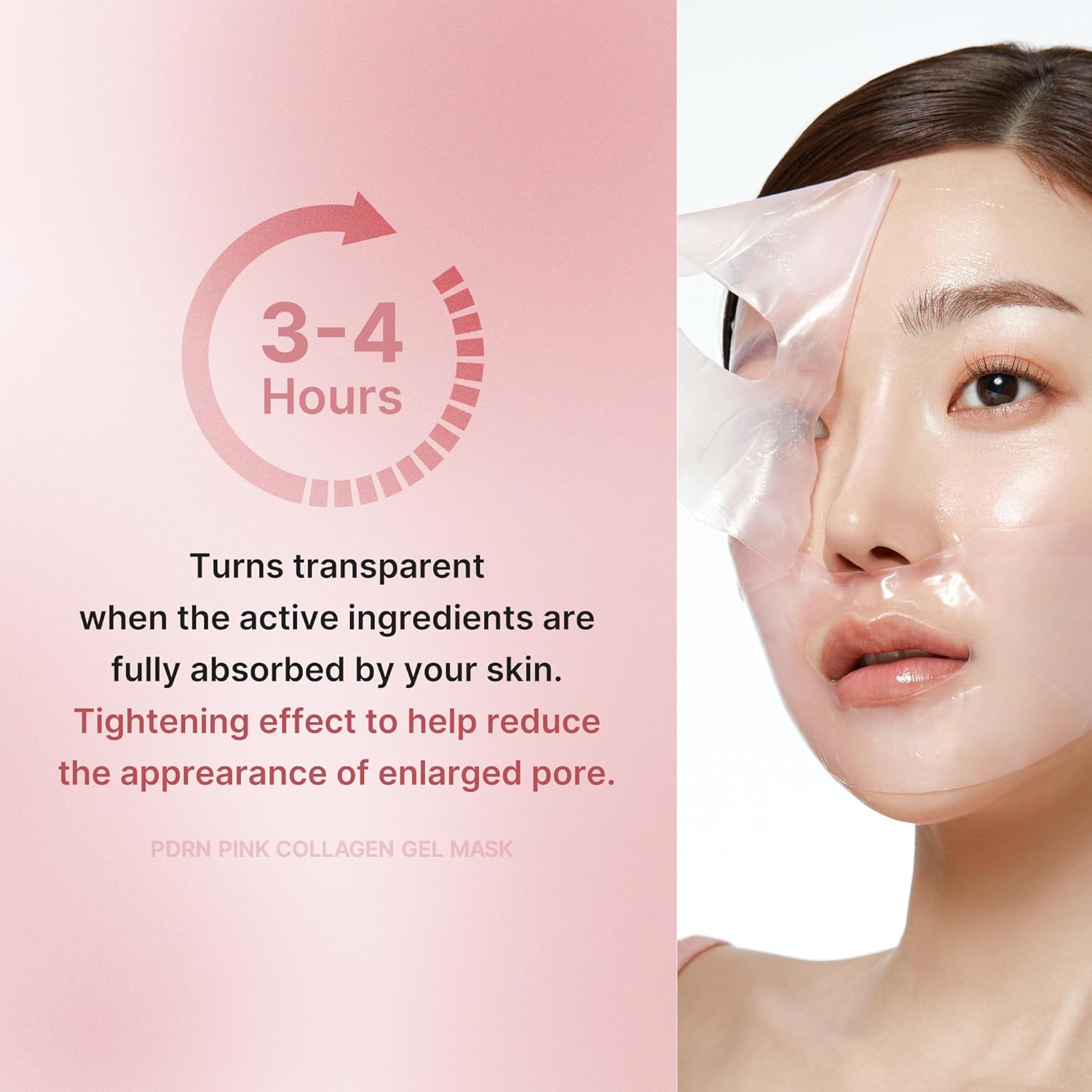 Masque gel au collagène rose Medicube Pdrn