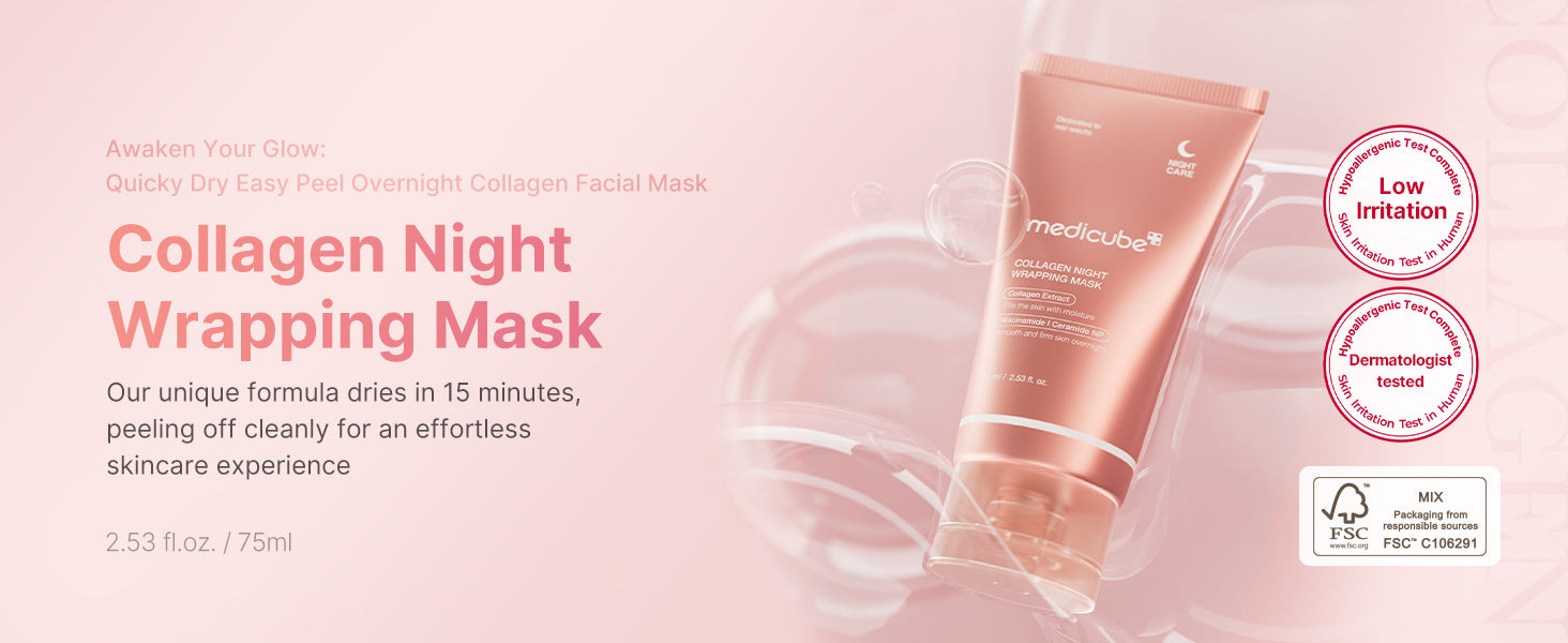 Masque enveloppant de nuit au collagène Medicube
