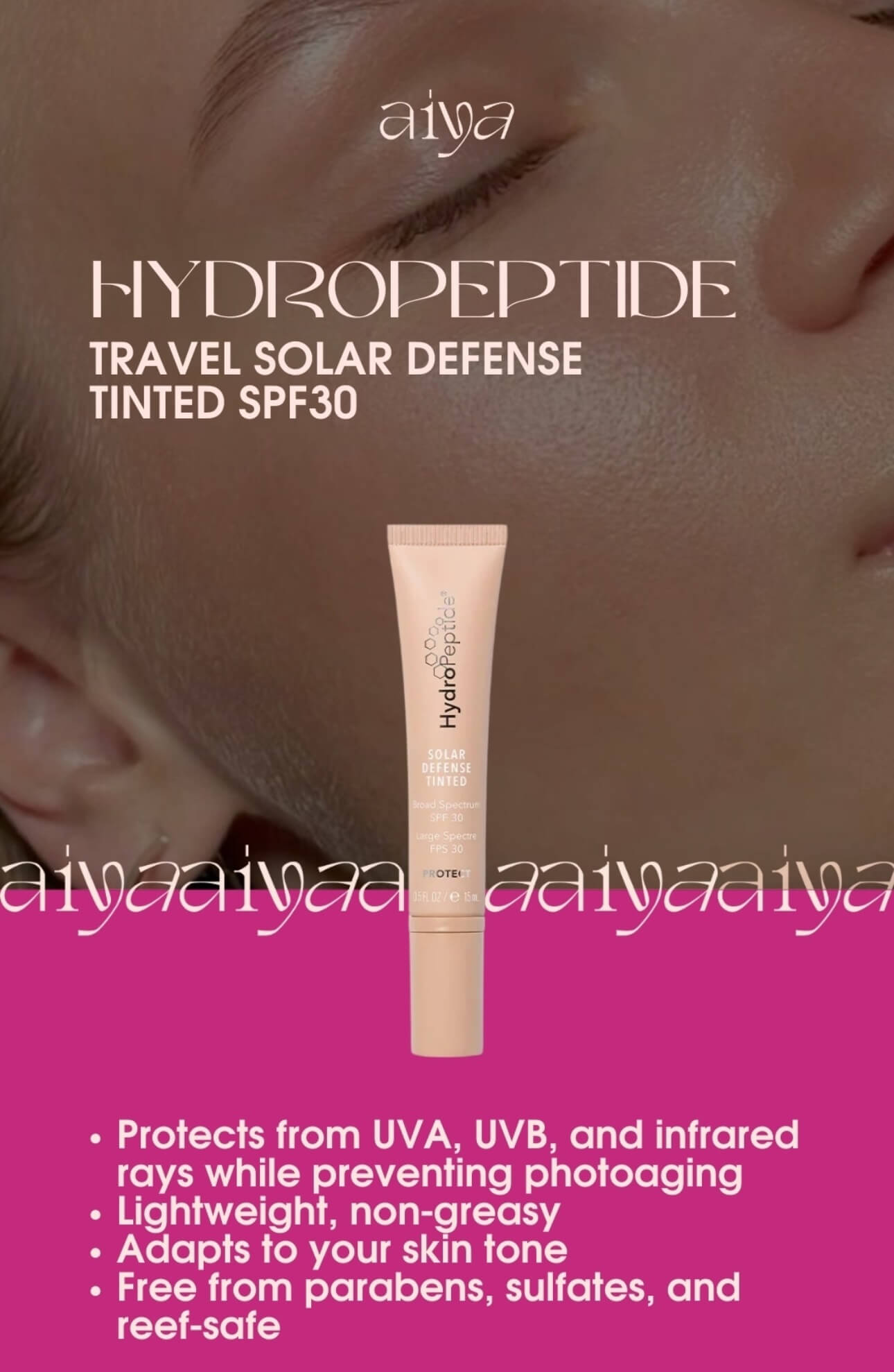 HYDROPEPTIDE Solar Defense Tinted Sunscreen SPF30