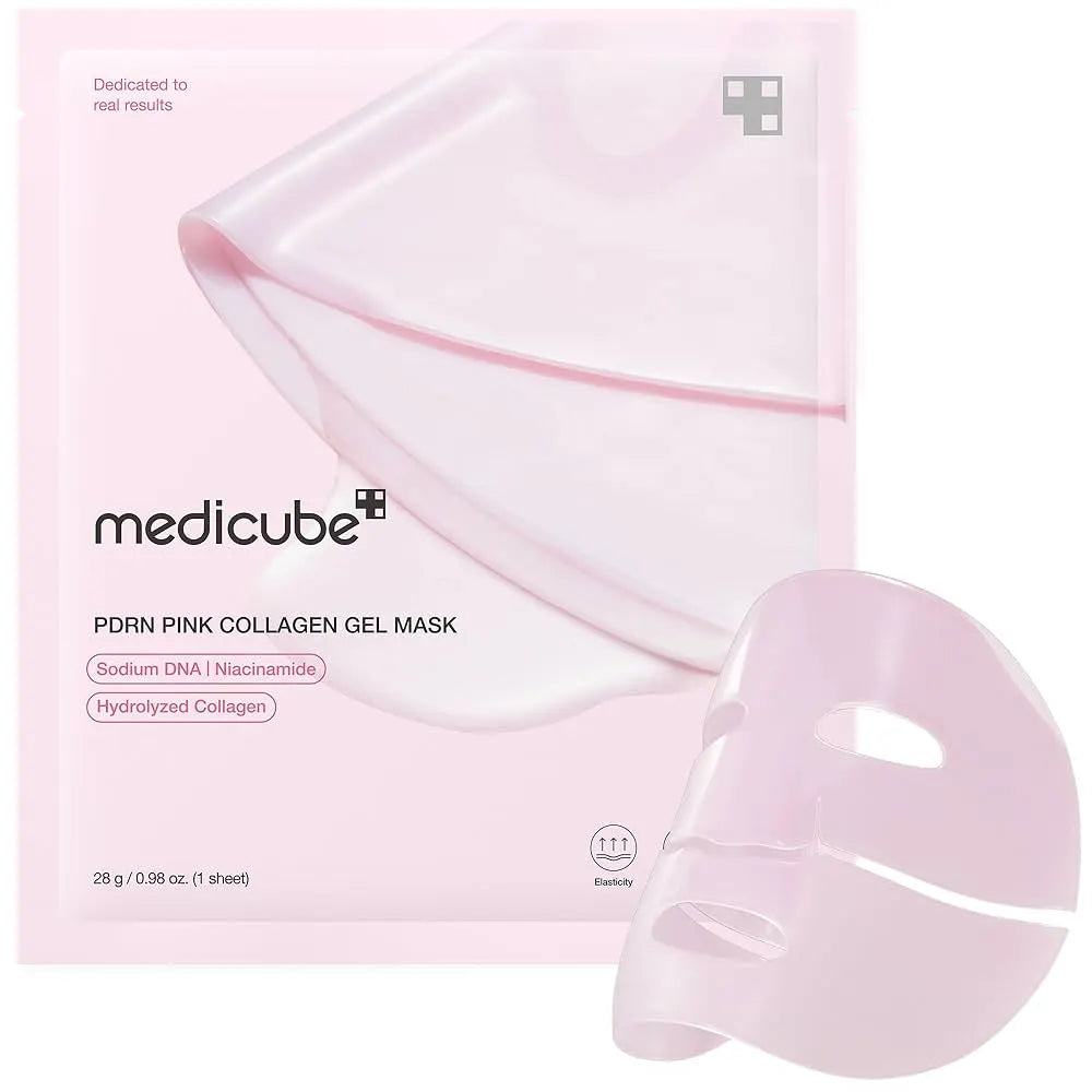 Masque gel au collagène rose Medicube Pdrn