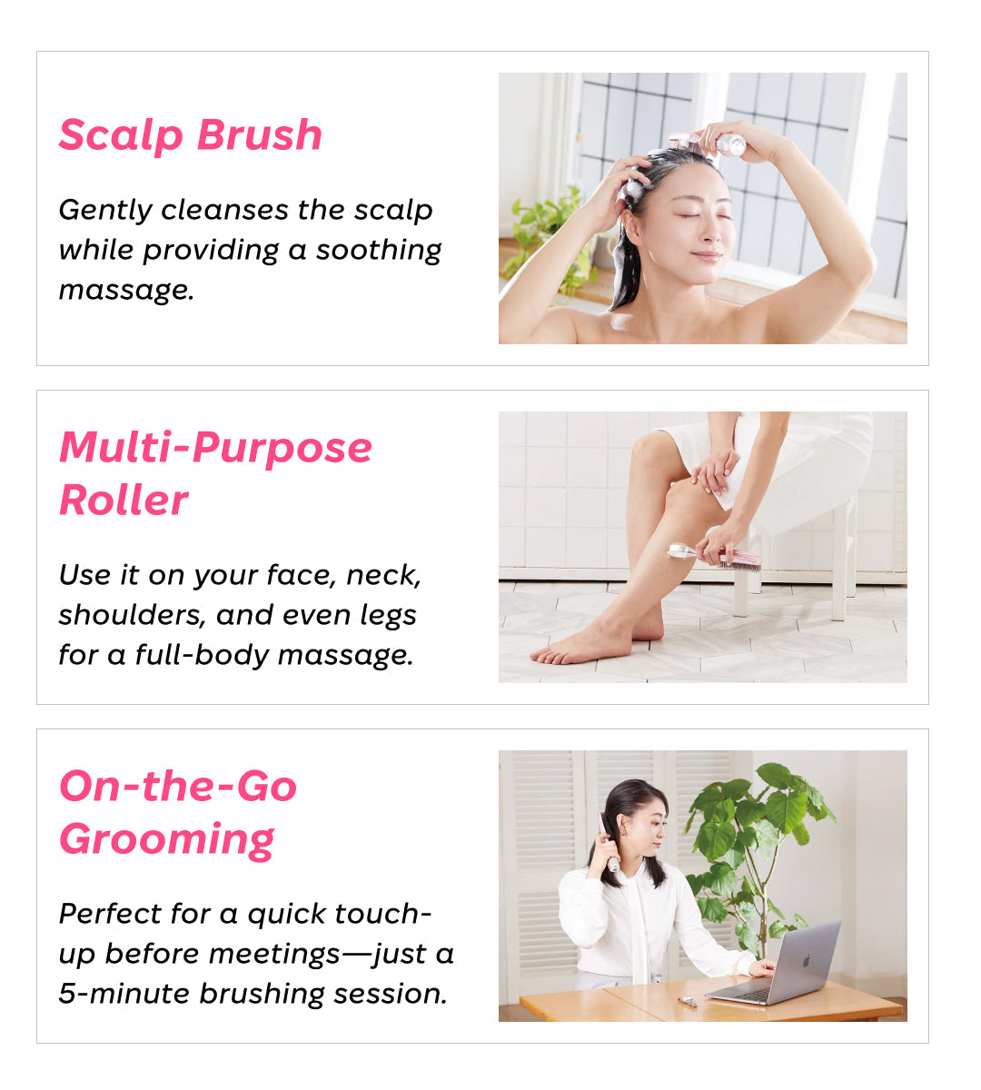 S-HEART-S Scalp Brush Bijulie Roller